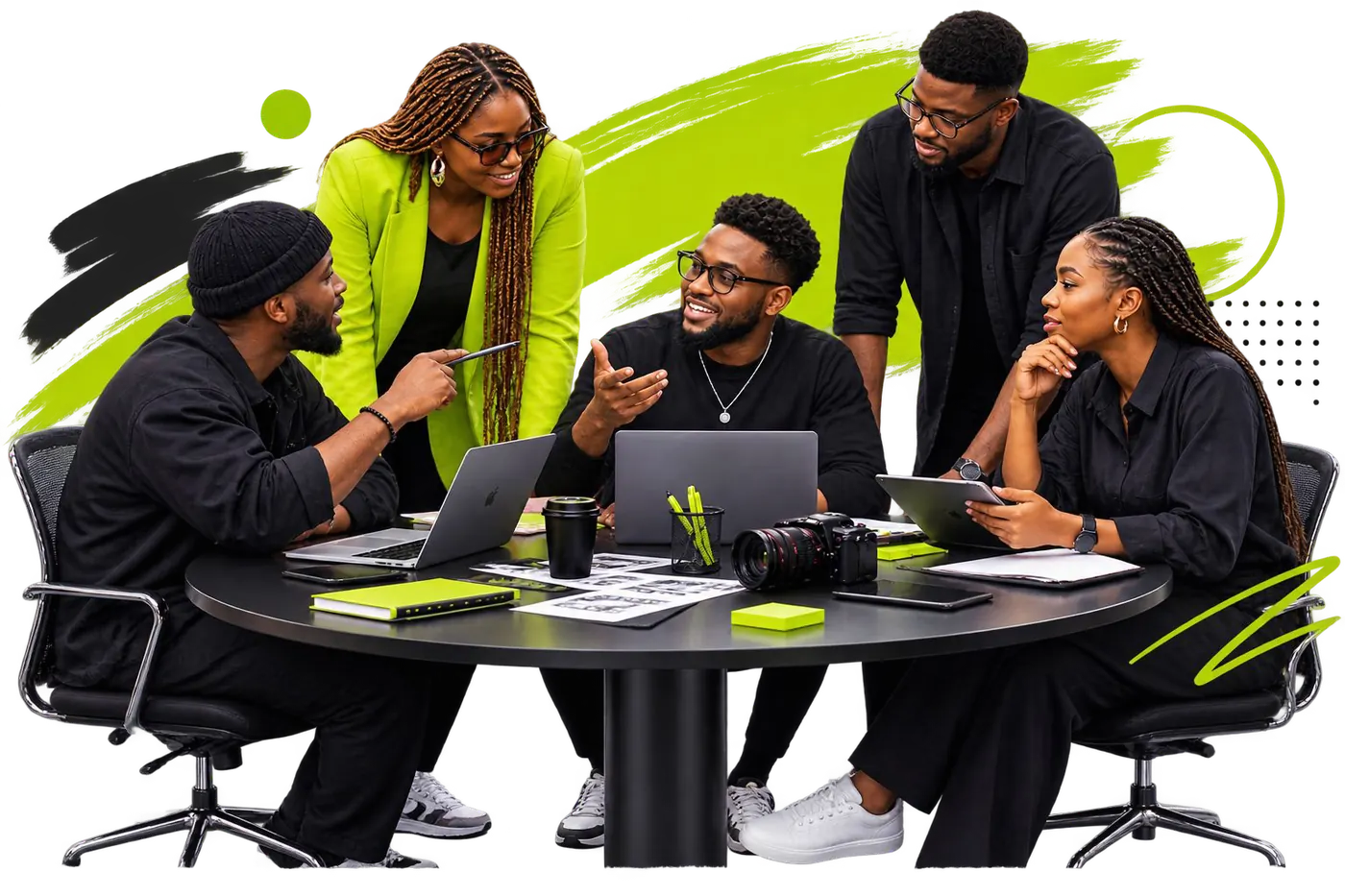 Crea8Hub team in a working session